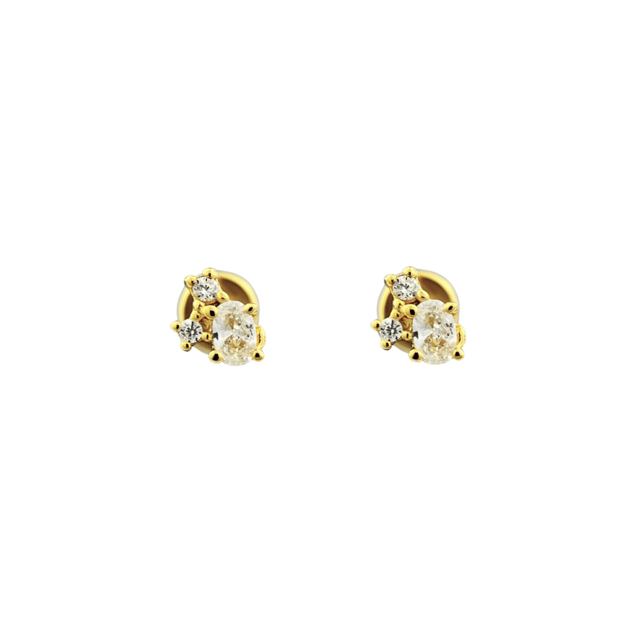 Amalie Stud Earrings 18K Gold Vermeil - Sonter Studio