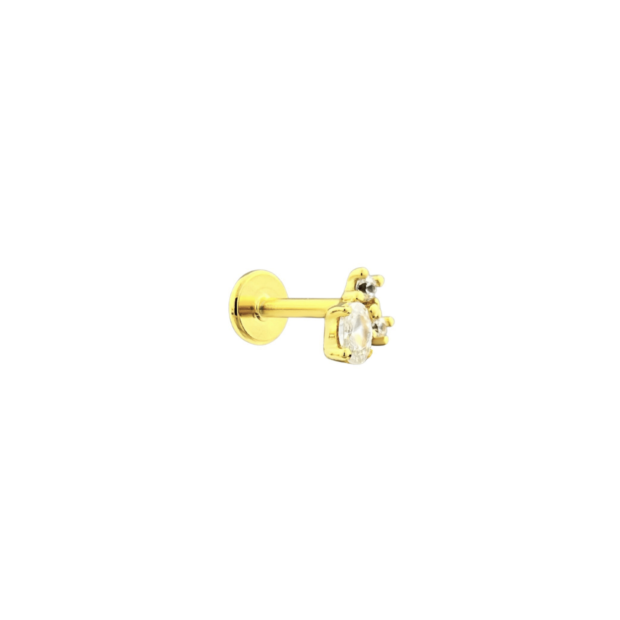 Amalie Stud Earrings 18K Gold Vermeil - Sonter Studio