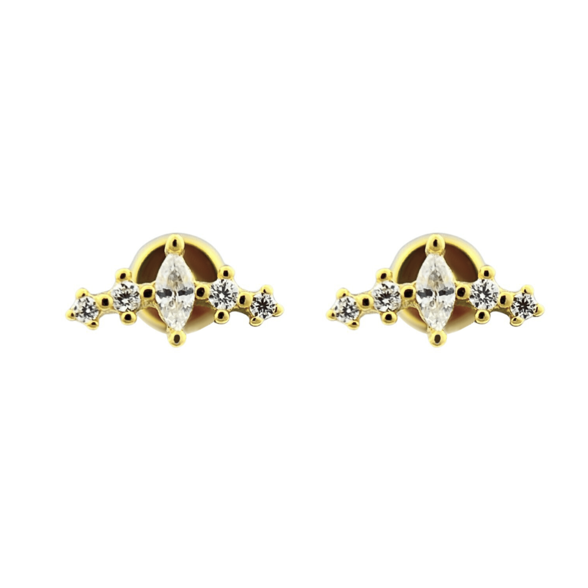 Anneliese Stud Earrings 18K Gold Vermeil - Sonter Studio
