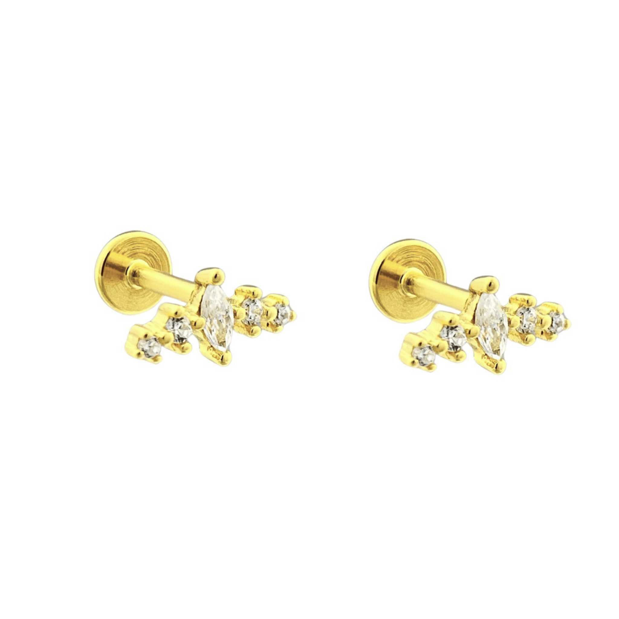 Anneliese Stud Earrings 18K Gold Vermeil - Sonter Studio