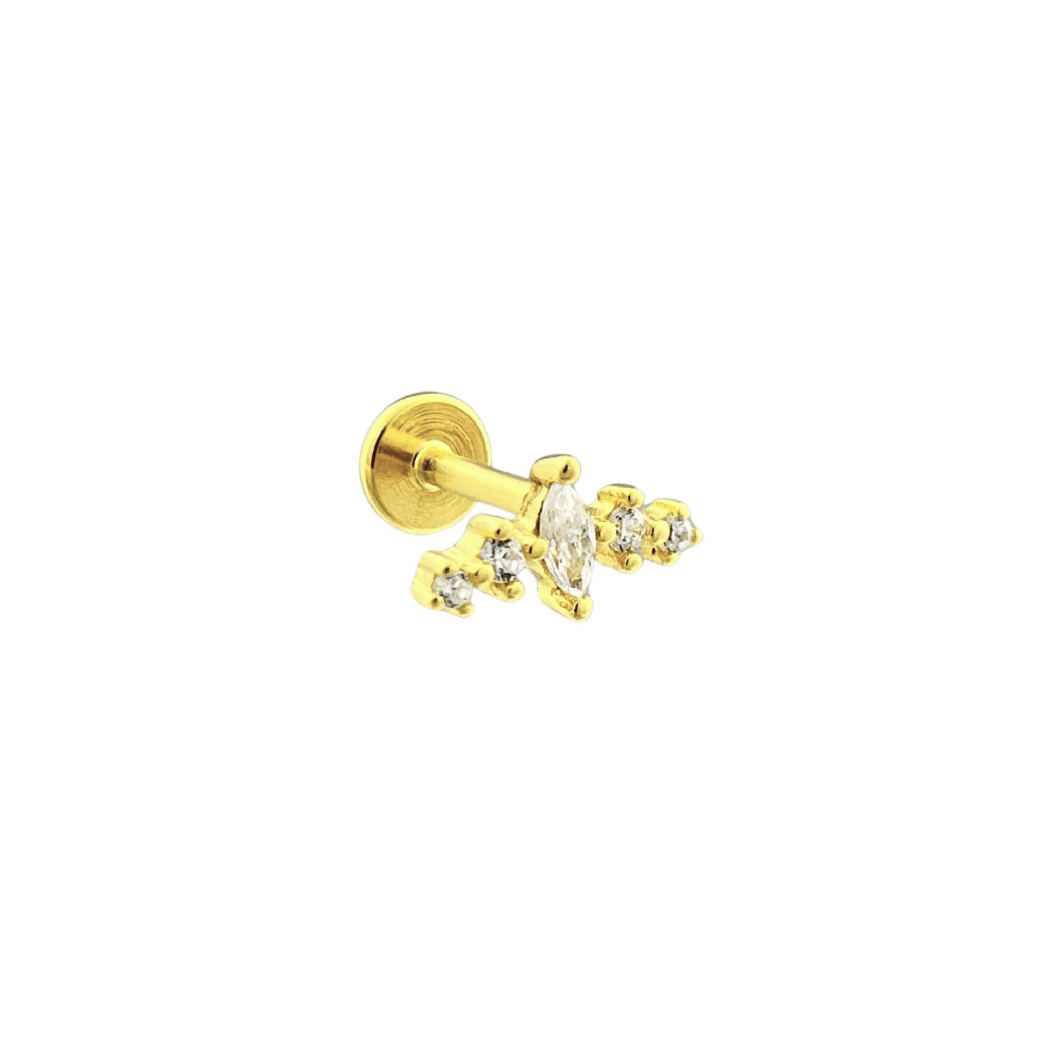 Anneliese Stud Earrings 18K Gold Vermeil - Sonter Studio