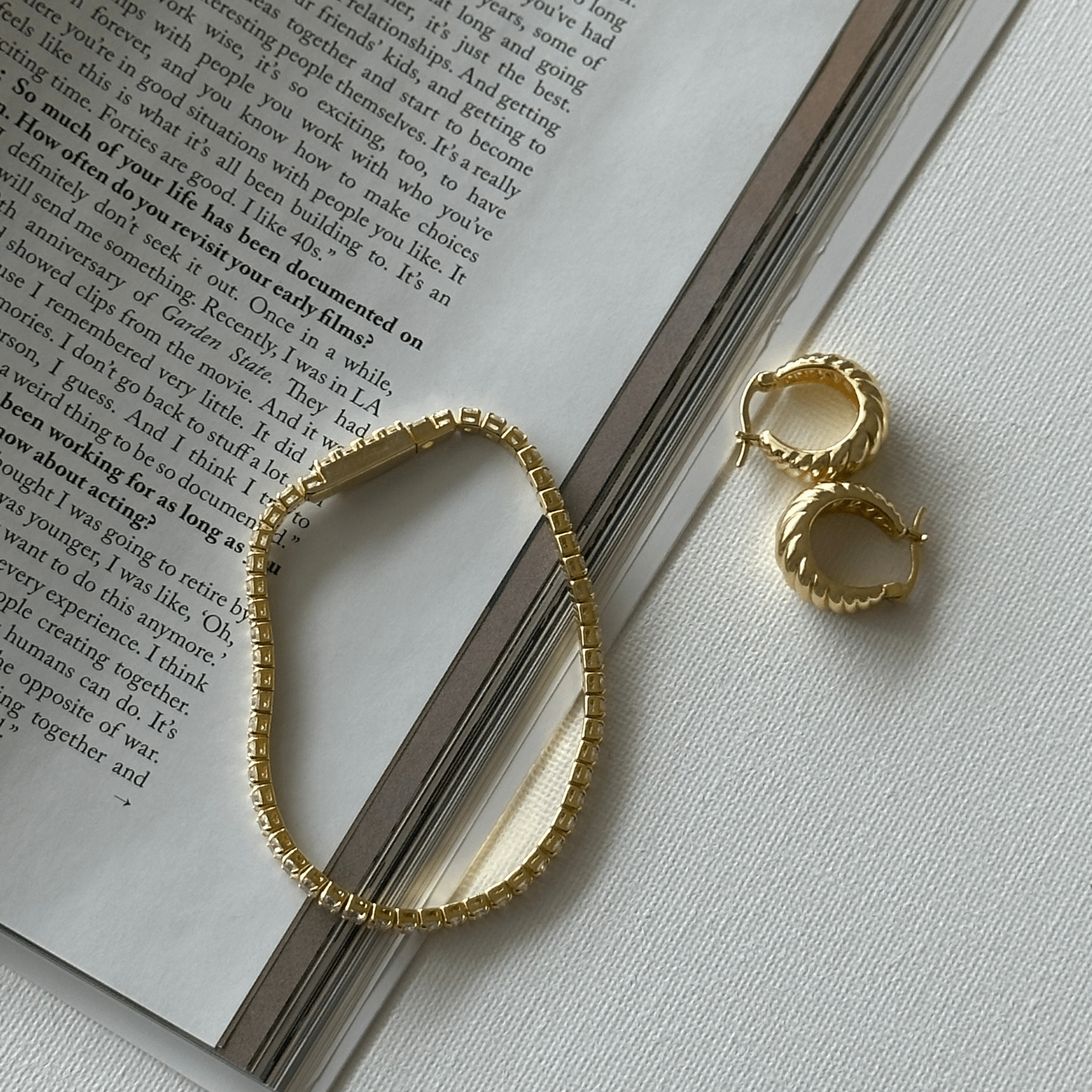 Classic Tennis Bracelet Gold - Sonter Studio