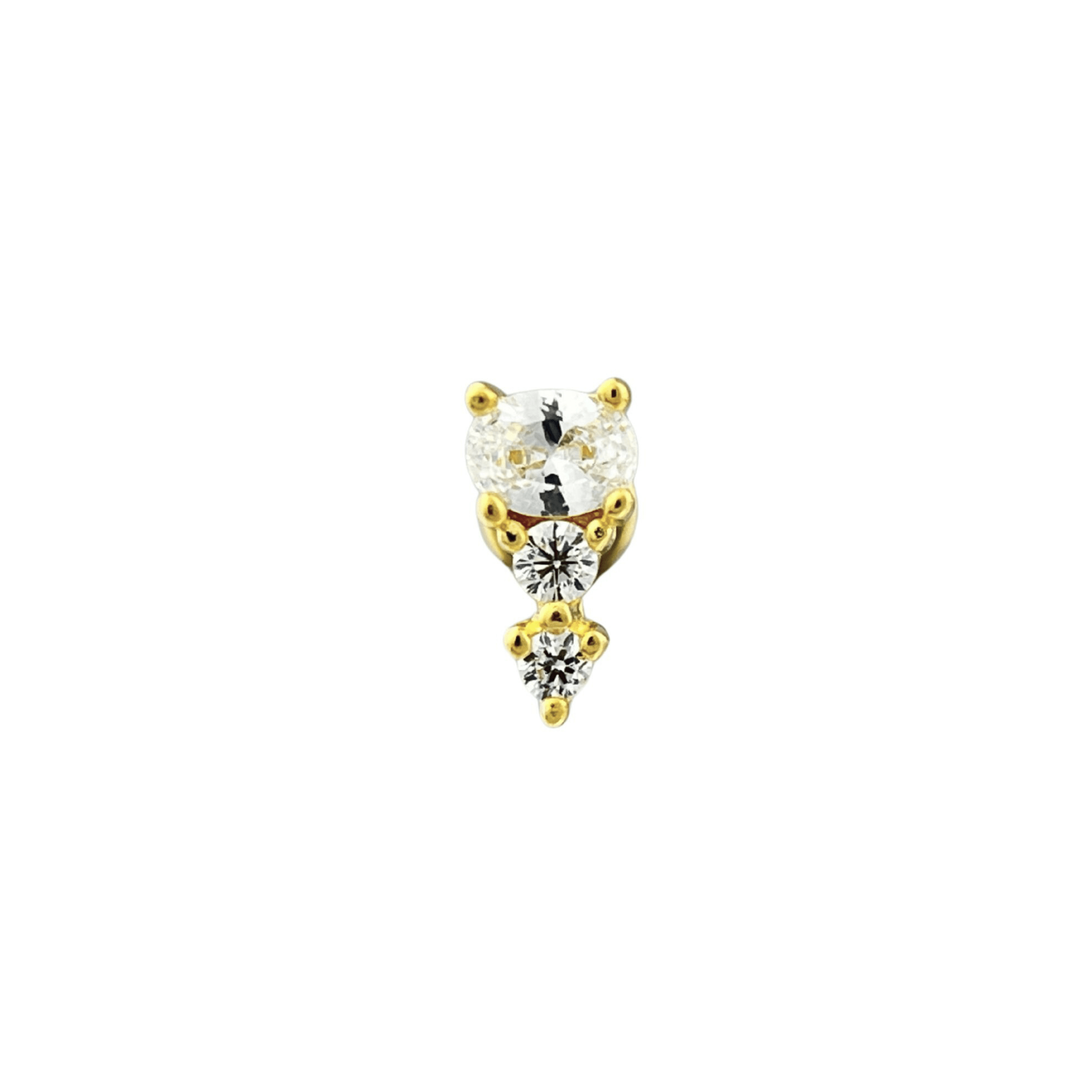 Claudia Stud Earrings 18K Gold Vermeil - Sonter Studio