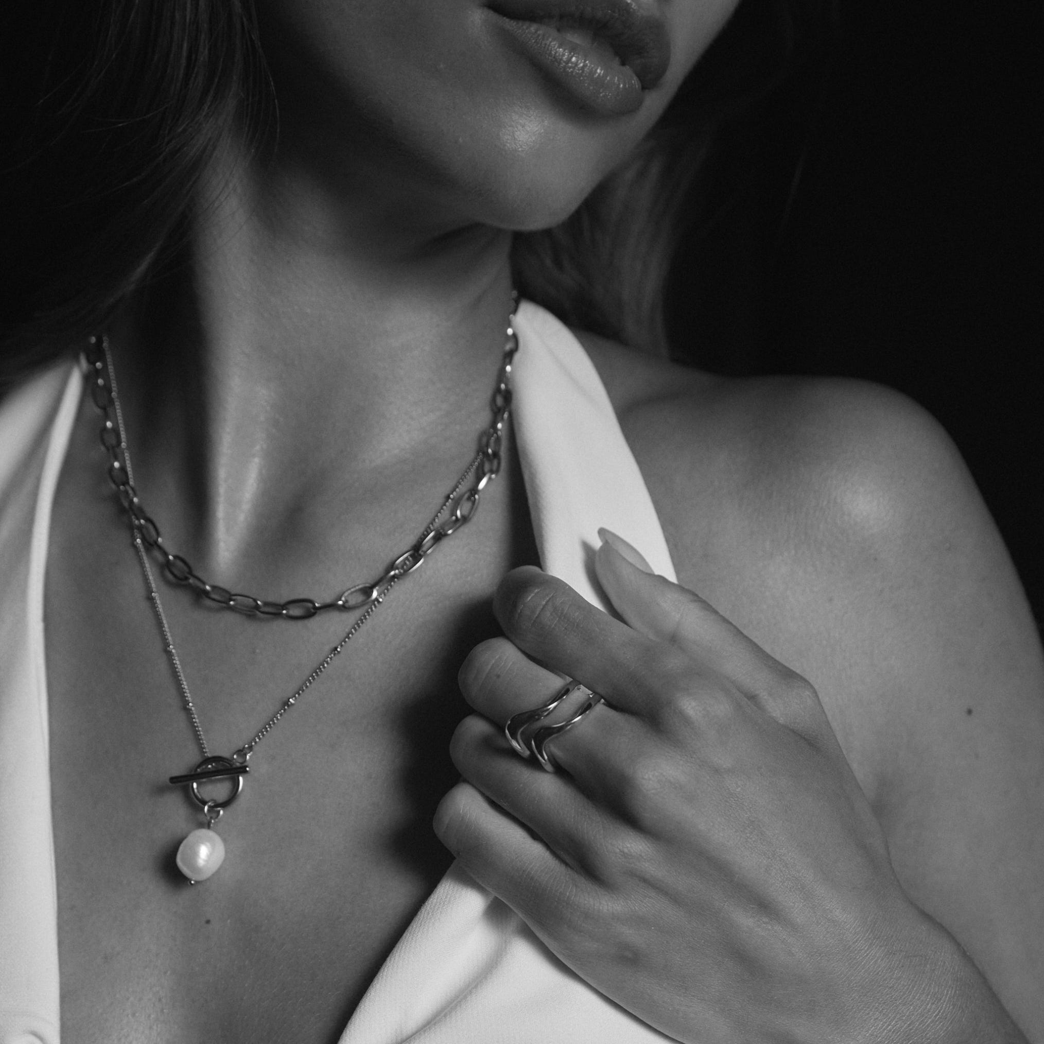 Dahlia Layered Pearl Necklace - Sonter Studio
