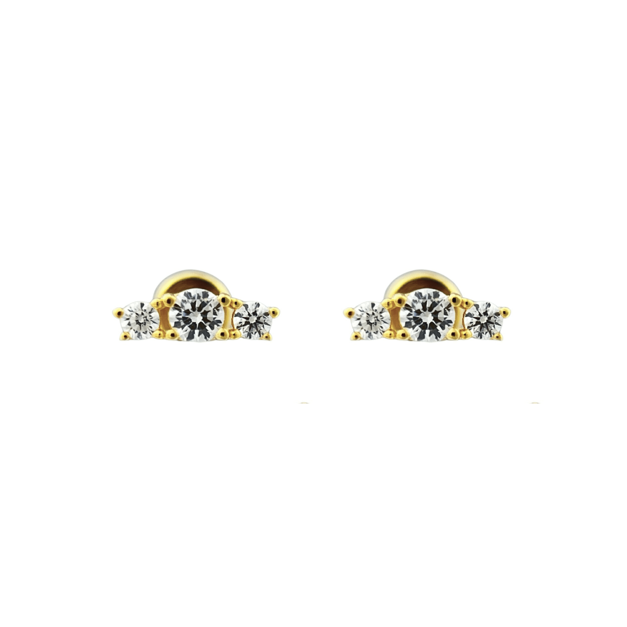 Etta Stud Earrings 18K Gold Vermeil - Sonter Studio