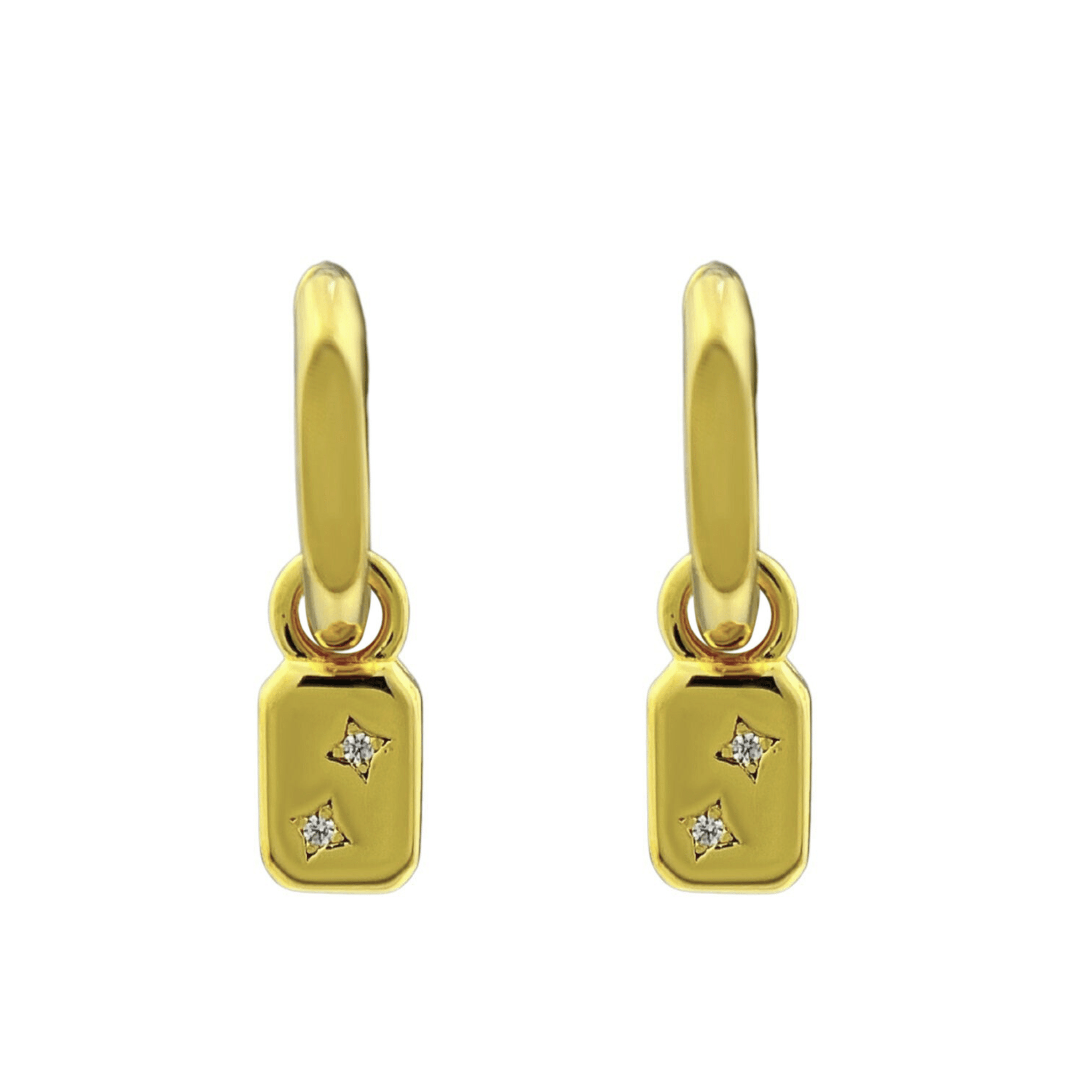 Ever Huggie Earrings 18K Gold Vermeil - Sonter Studio