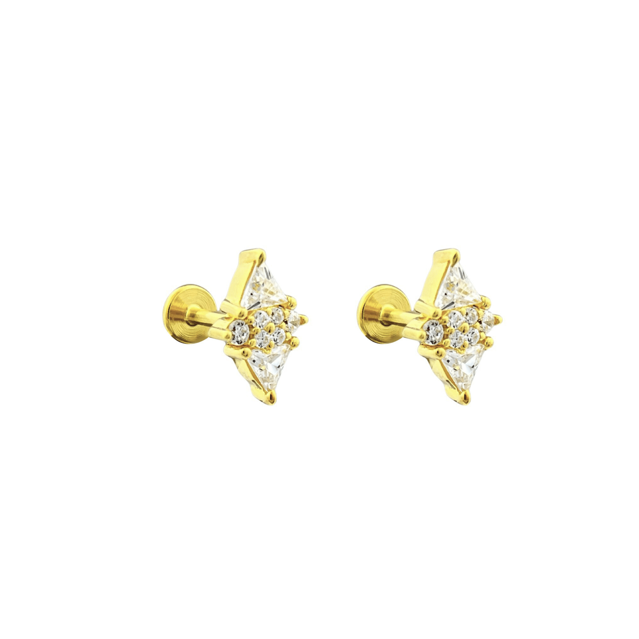Celeste Stud Earrings 18K Gold Vermeil - Sonter Studio