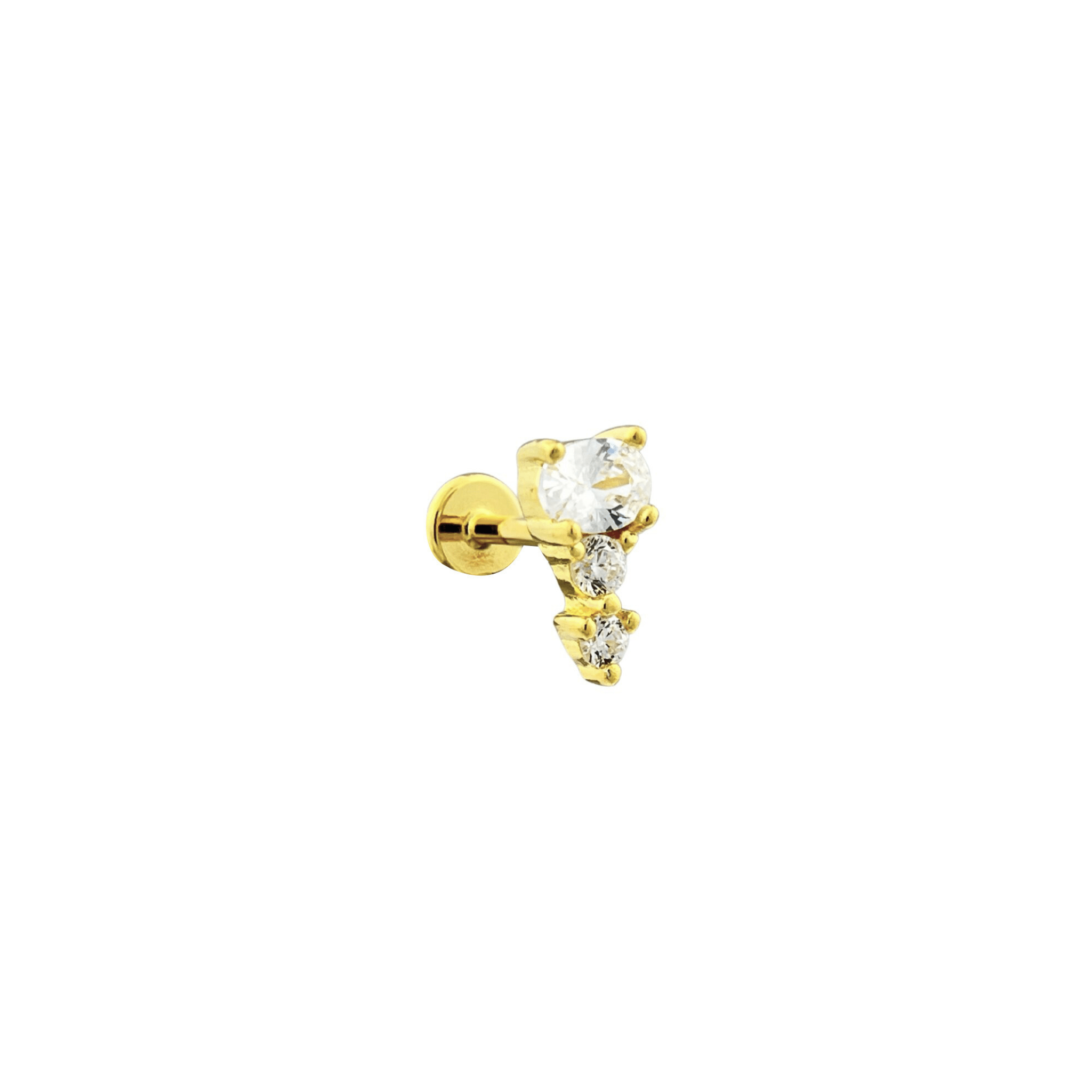 Claudia Stud Earrings 18K Gold Vermeil - Sonter Studio