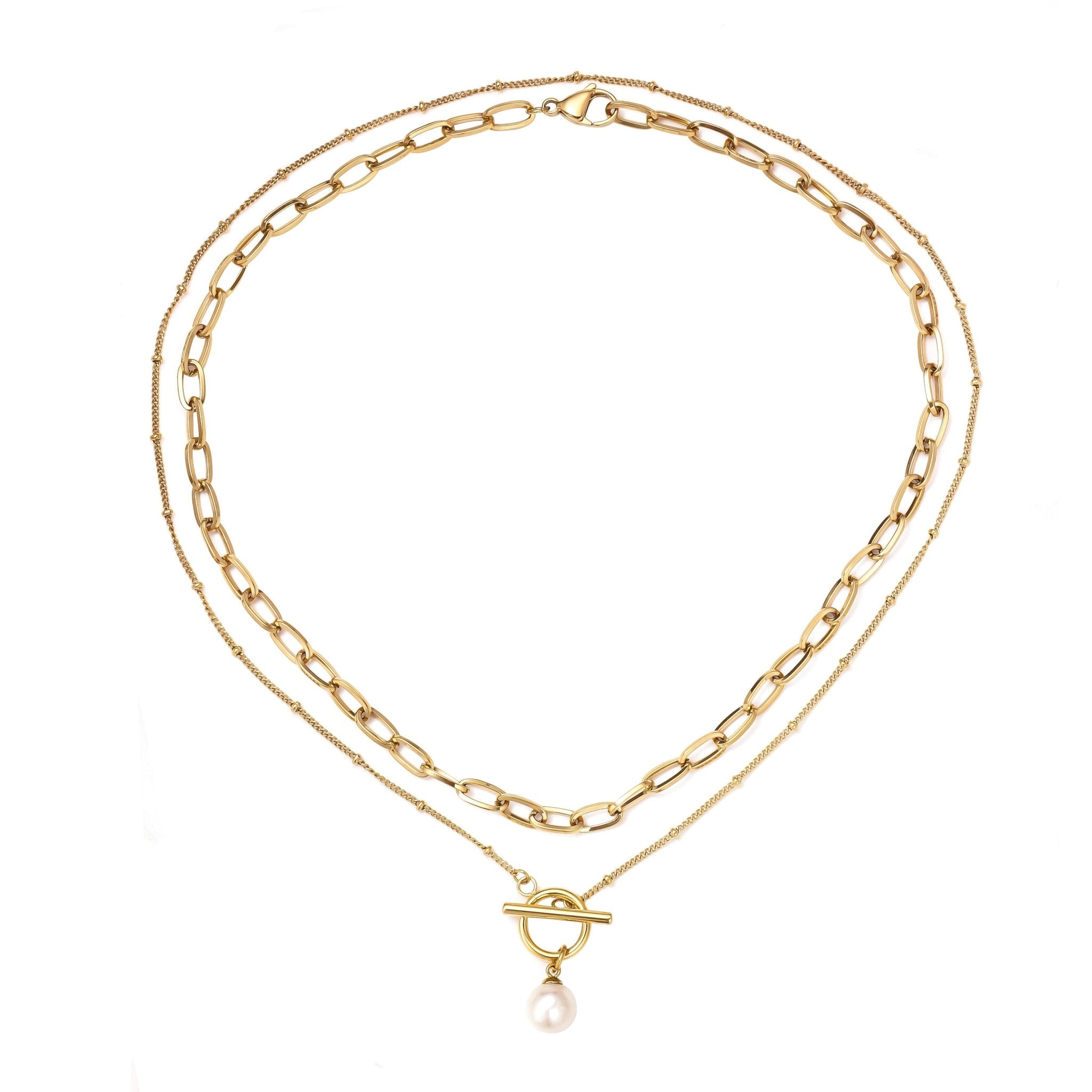 Dahlia Layered Pearl Necklace - Sonter Studio