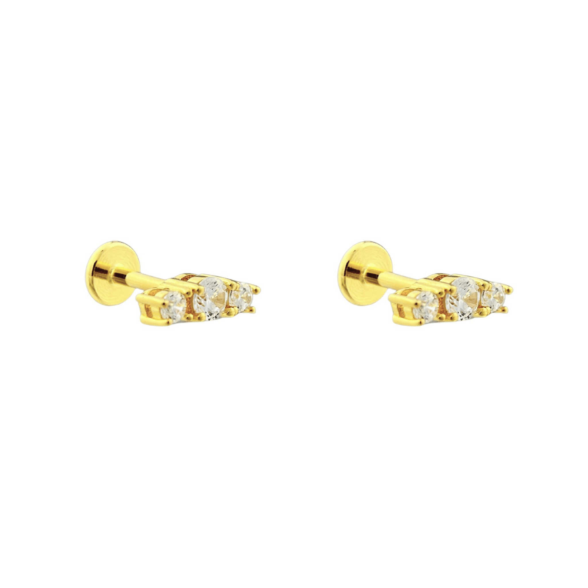 Etta Stud Earrings 18K Gold Vermeil - Sonter Studio