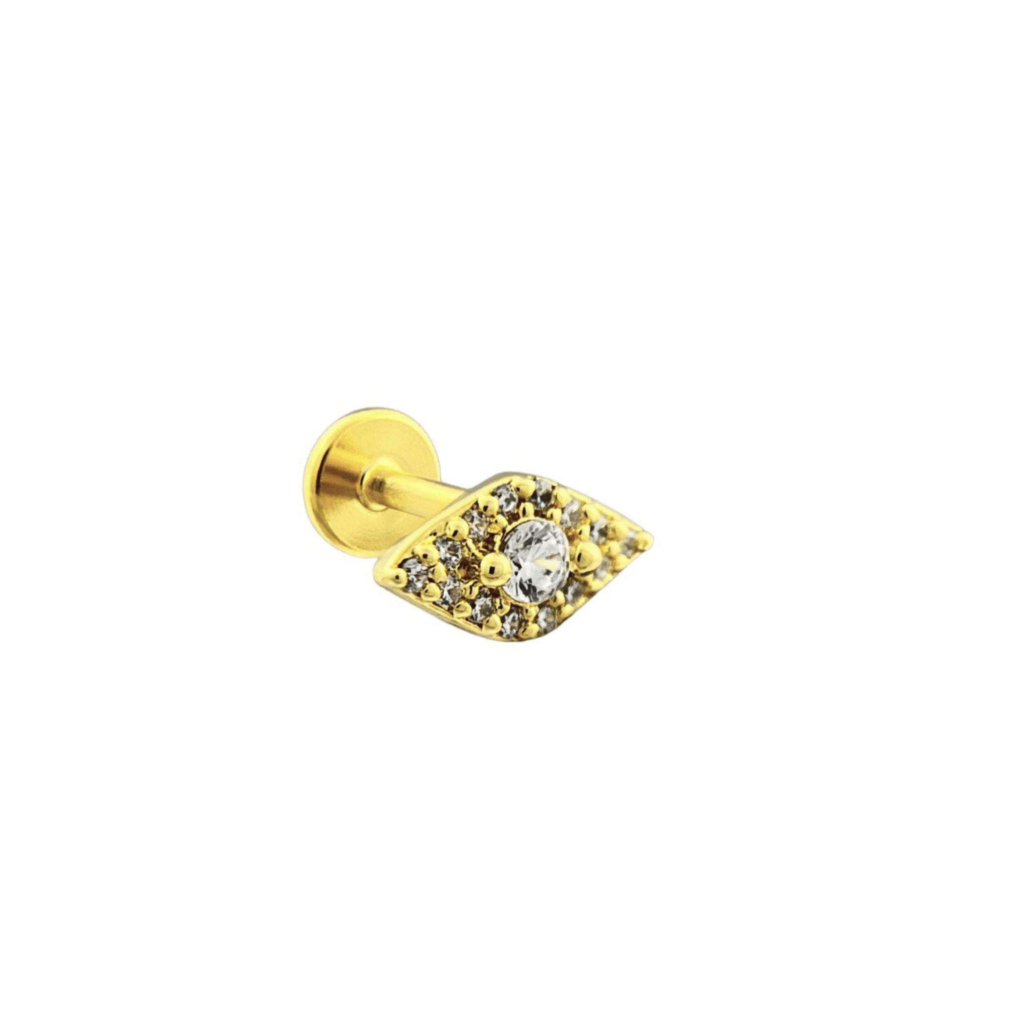 Evil Eye Stud Earrings 18K Gold Vermeil - Sonter Studio